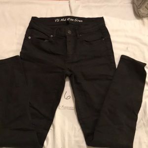 Victoria Secret blue jean pants color black
